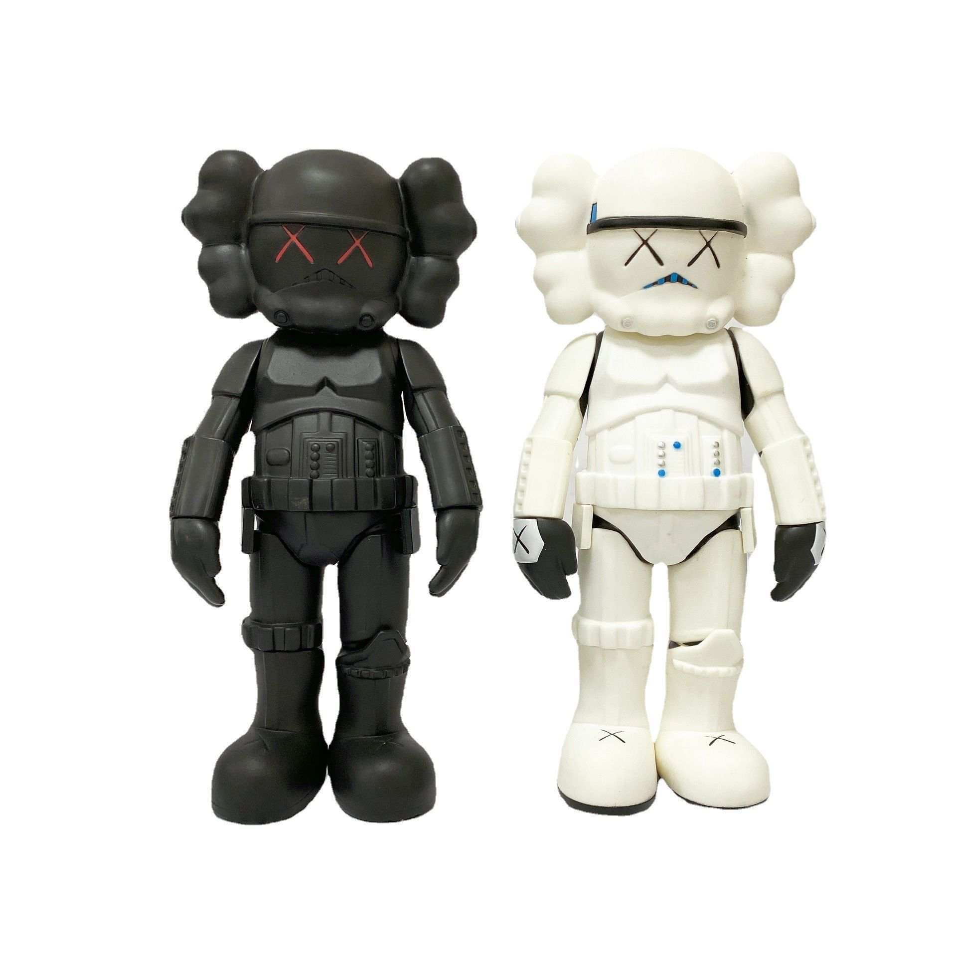 KAWS Figurine de collection originale en forme de prototype allongé Gris 13  cm