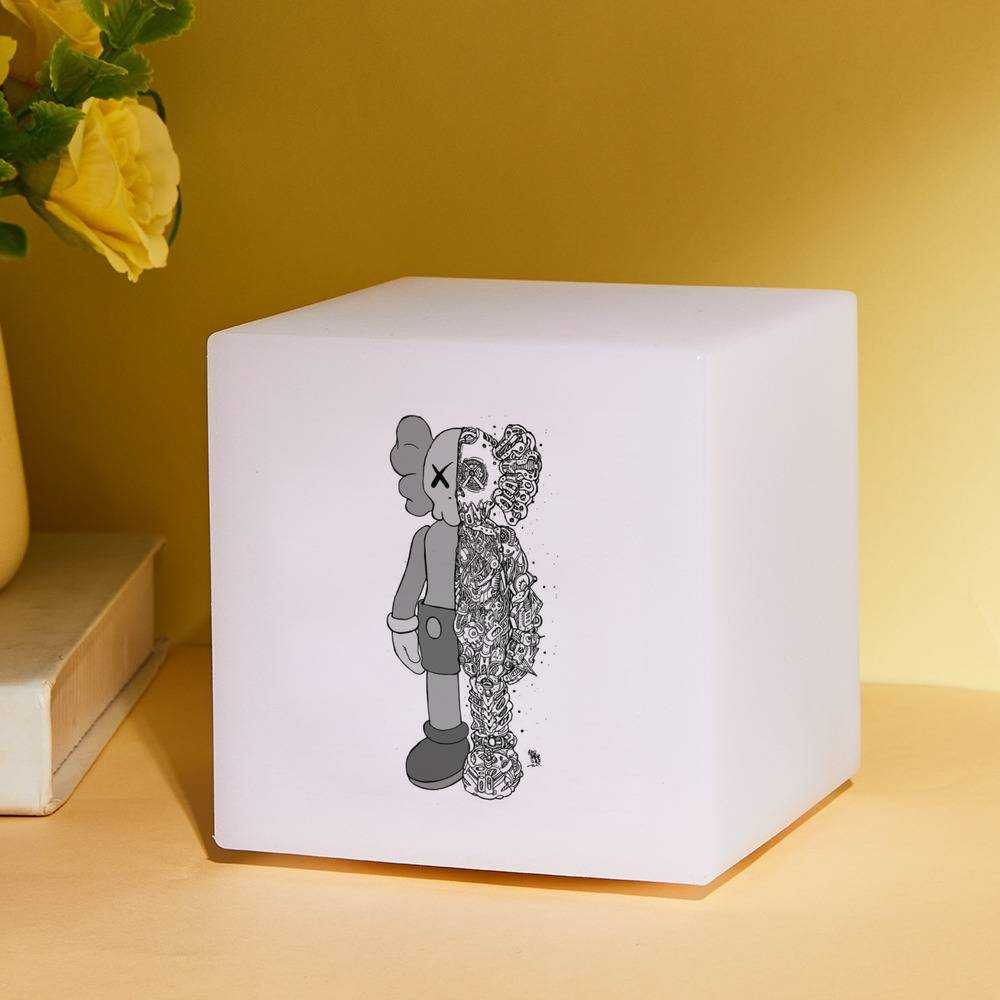 Kaws Square Night Light Painting Square Lamp