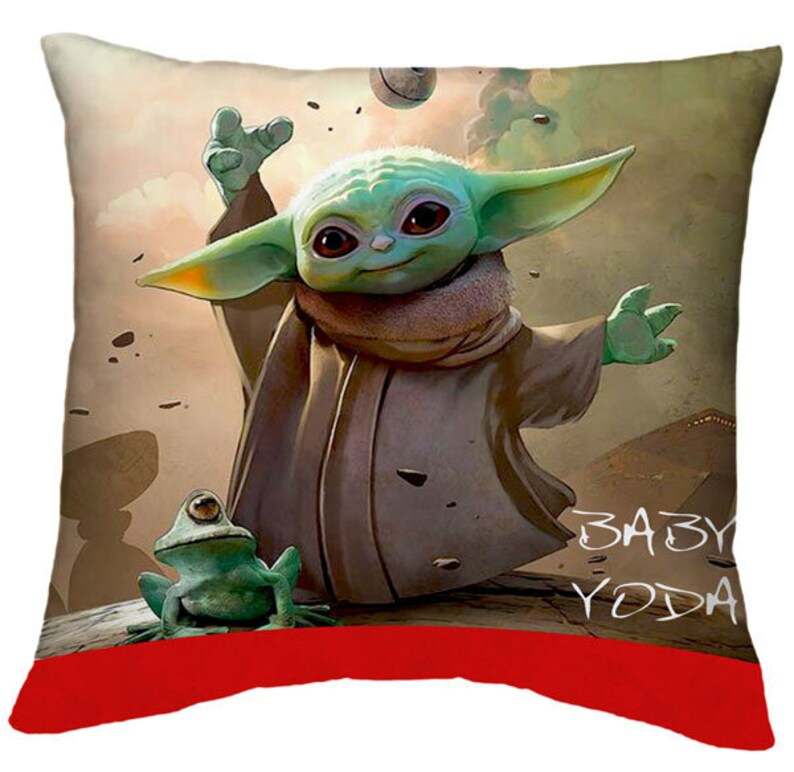 Yoda Baby Pillow, Baby Yoda mandalorian Yoda Fan Gift Star Wars Pillow  Birthday Gift Star Wars Yoda Gifts Decorative Pillow Fan Cushion Polyester  Home Decor