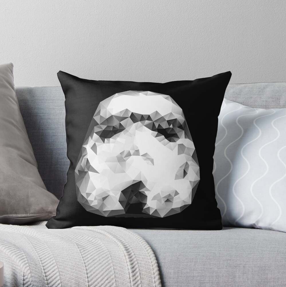 Star Wars White Throw Pillow Black X-Wing Design 18 x 18 Inches Set of 2