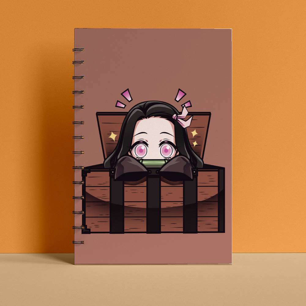 Chibi Nezuko Demon Slayer Anime Spiral Notebook