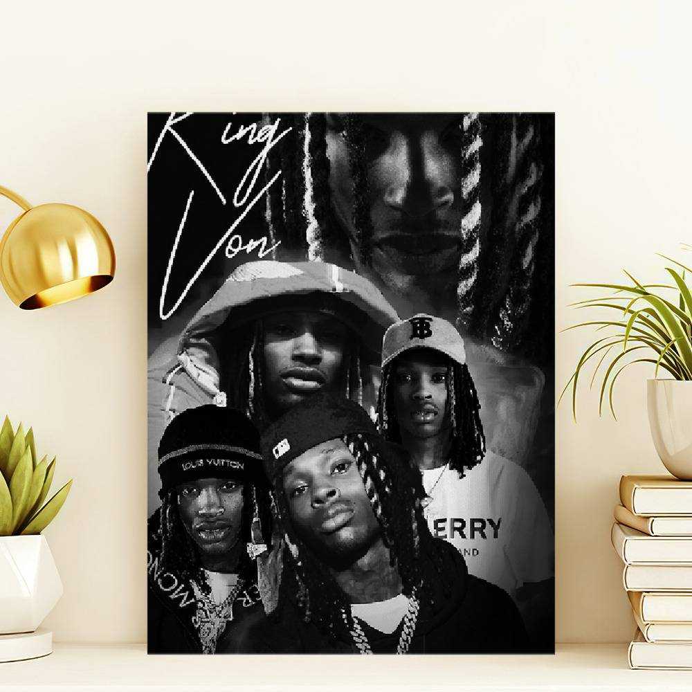 King Von Canvas Classic Celebrity Canvas King to U by King Von Canvas
