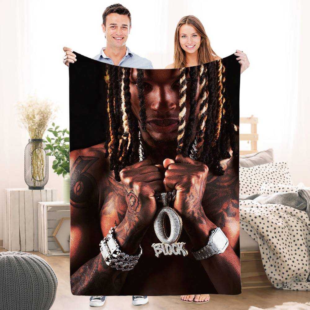 King Von Blanket Welcome to O'Block Blanket