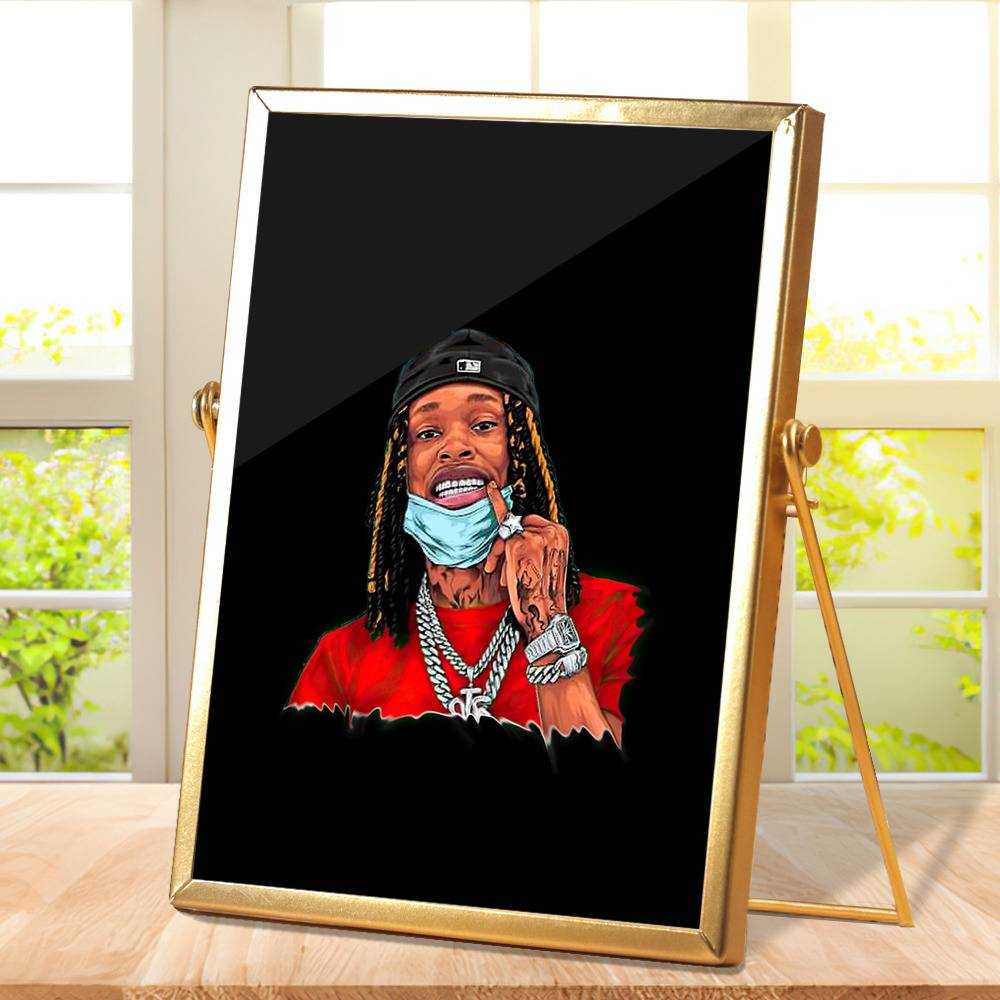 King Von Plaque Classic Celebrity Plaque King Von follower by King Von Plaque with Golden Frame