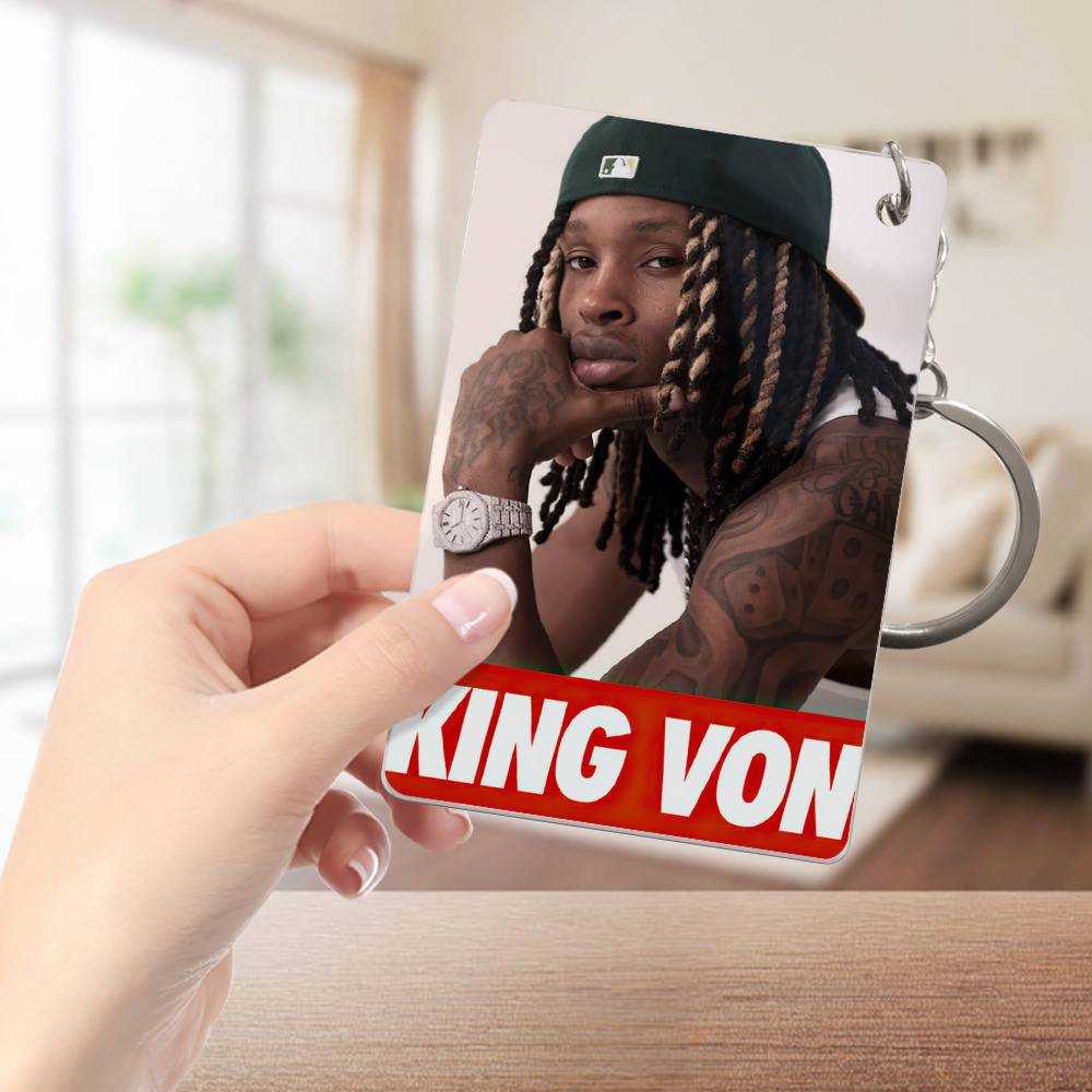 King Von Keychain Classic Celebrity Keychain Kig Von Rapper Essential by King Von Keychain