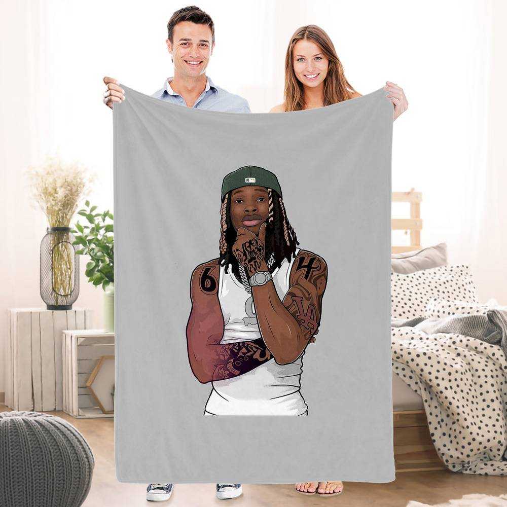 King Von Blanket Cover Someone In Memoriam Blanket