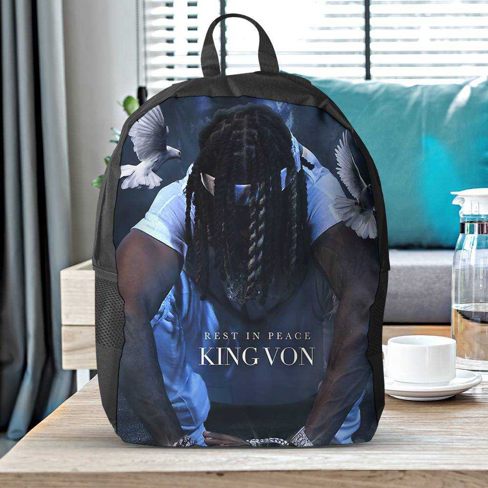 King Von Backpack Rest In Love Backpack