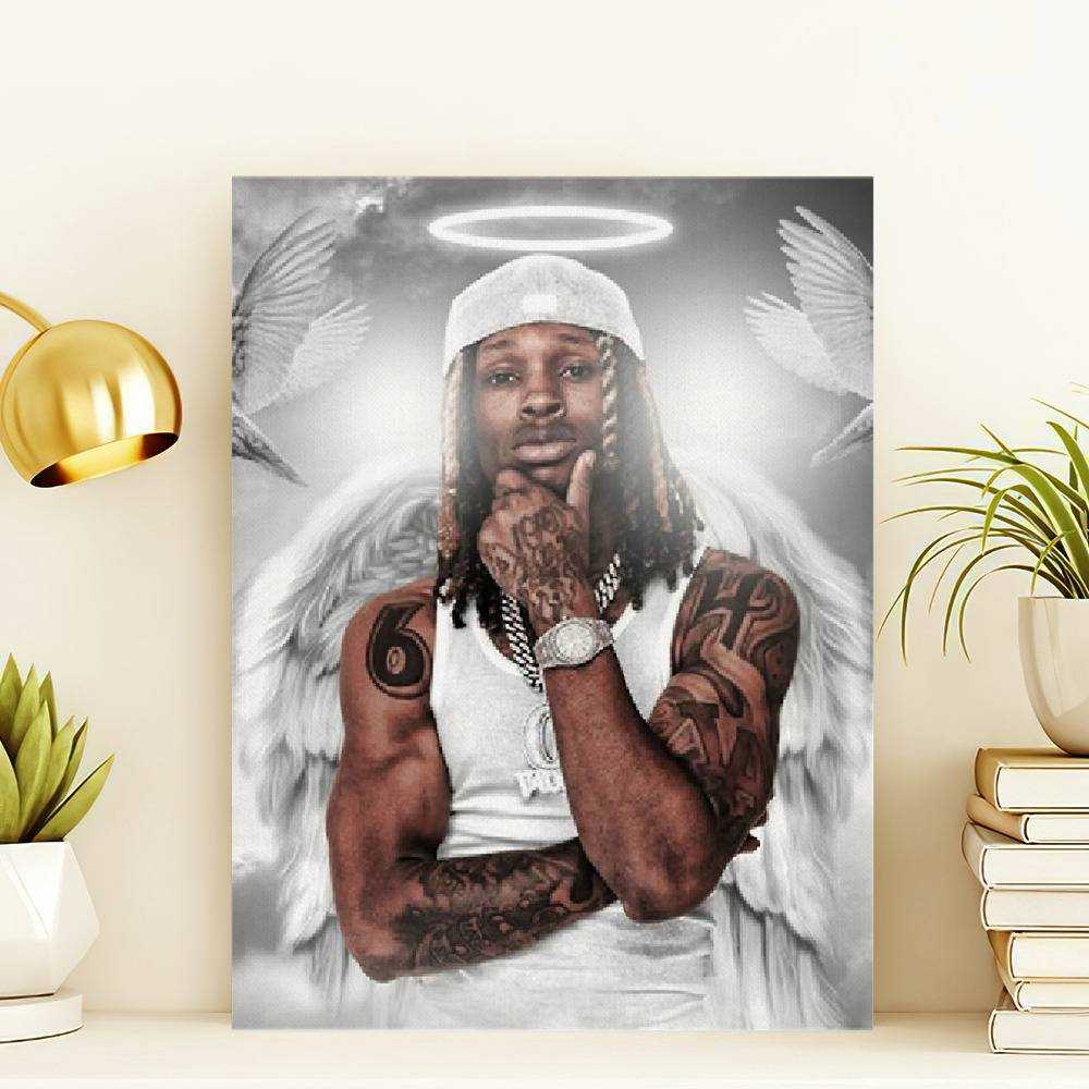 King Von Canvas Classic Celebrity Canvas king angele by King Von Canvas