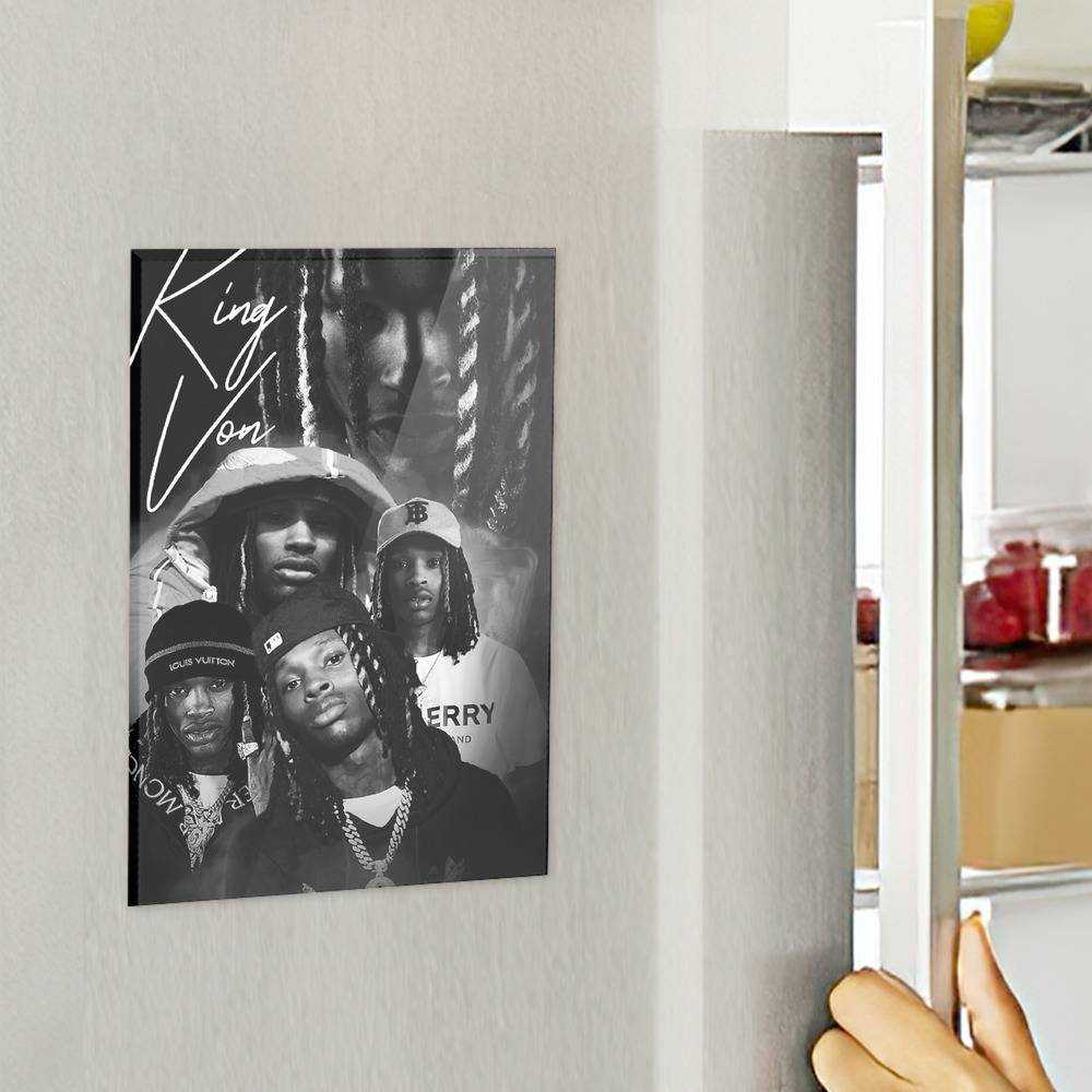 King Von Fridge Magnet King to U Fridge Magnet