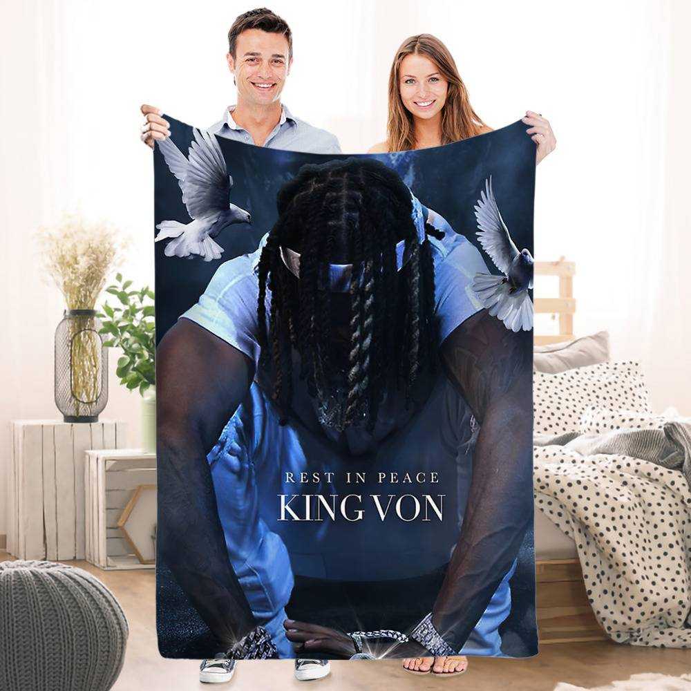 King Von Blanket Rest In Love Blanket