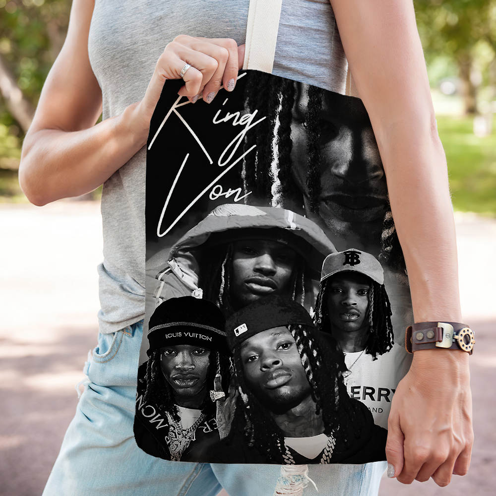 King Von Totebag Classic Celebrity Totebag King to U Totebag