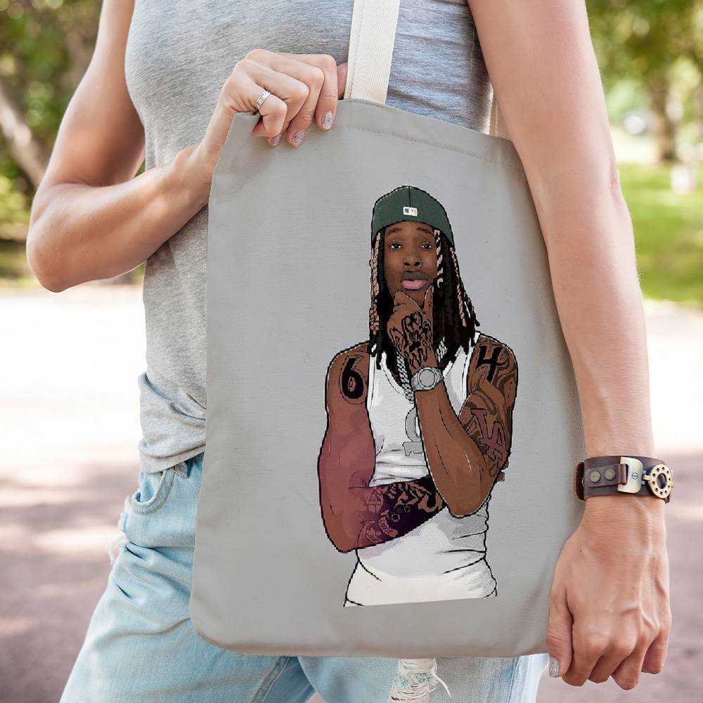 King Von Totebag Classic Celebrity Totebag Cover Someone In Memoriam Totebag