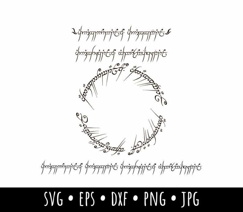 Ring Svg, One Ring Vector - tLOTR Frodo Gandalf Design SVG - One Ring Clip Art - Prancing Pony Tavern svg#1