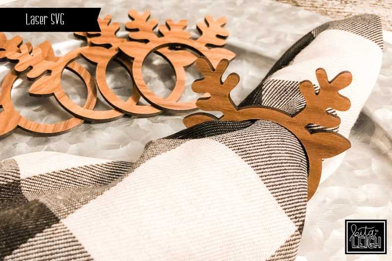 Ring Svg, Laser Reindeer SVG Design | Laser Cut Table Decor#1