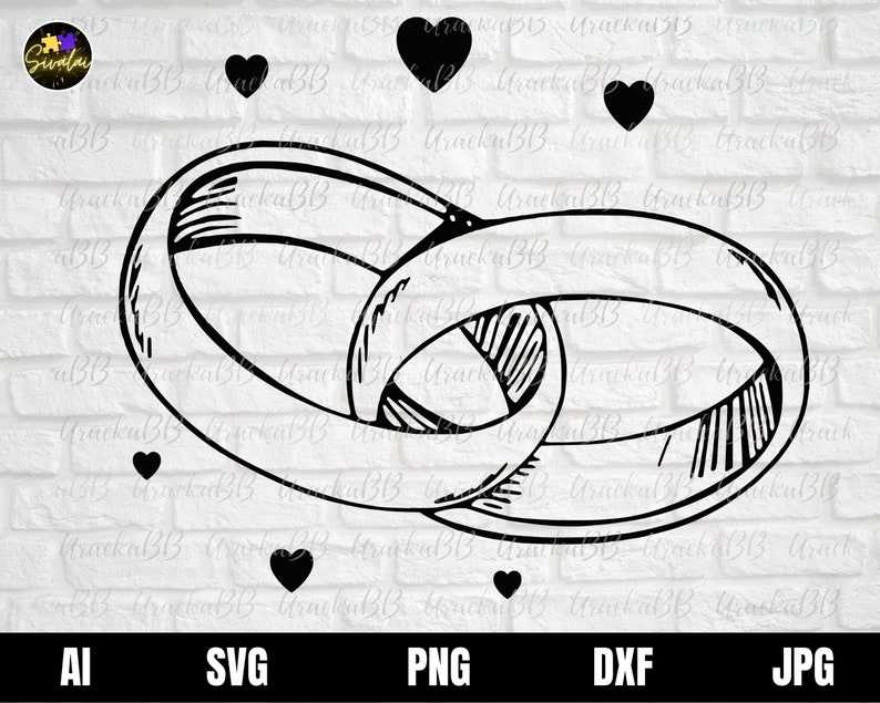 Wedding Ring Svg, Wedding Ring SVG - Couple Rings SVG - Wedding Rings svg - Engagement ring SVG#1