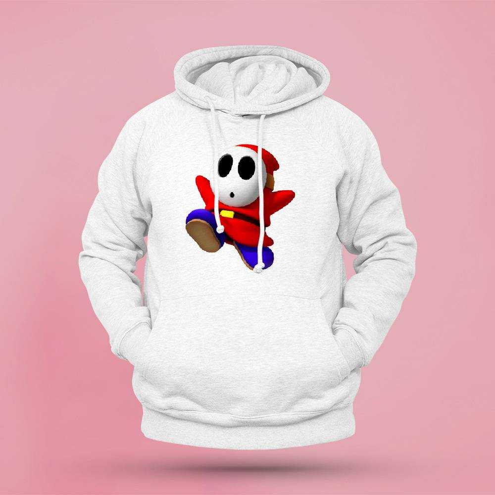 Shy Guy Hoodie Common Enemy Character In Mario Hoodie | shyguyplush.com