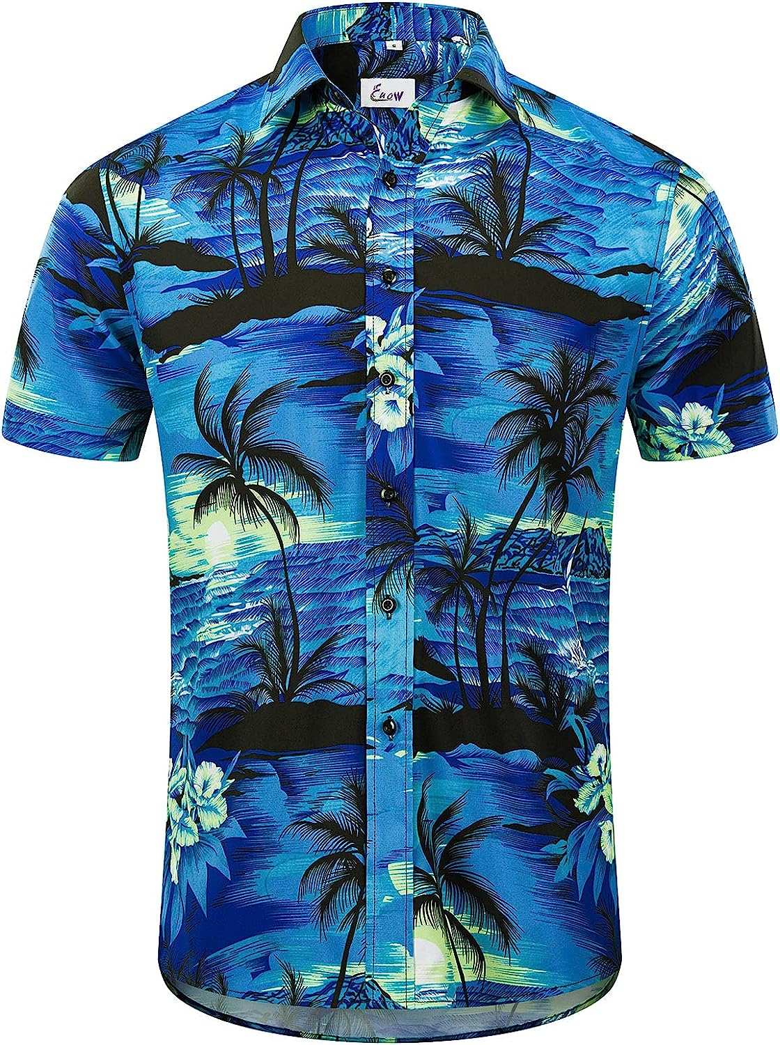Funny Bird Mens Cuban Shirt Short Sleeve Button Down Hawaiian Shirts Casual  Beach Shirts Dress Shirts