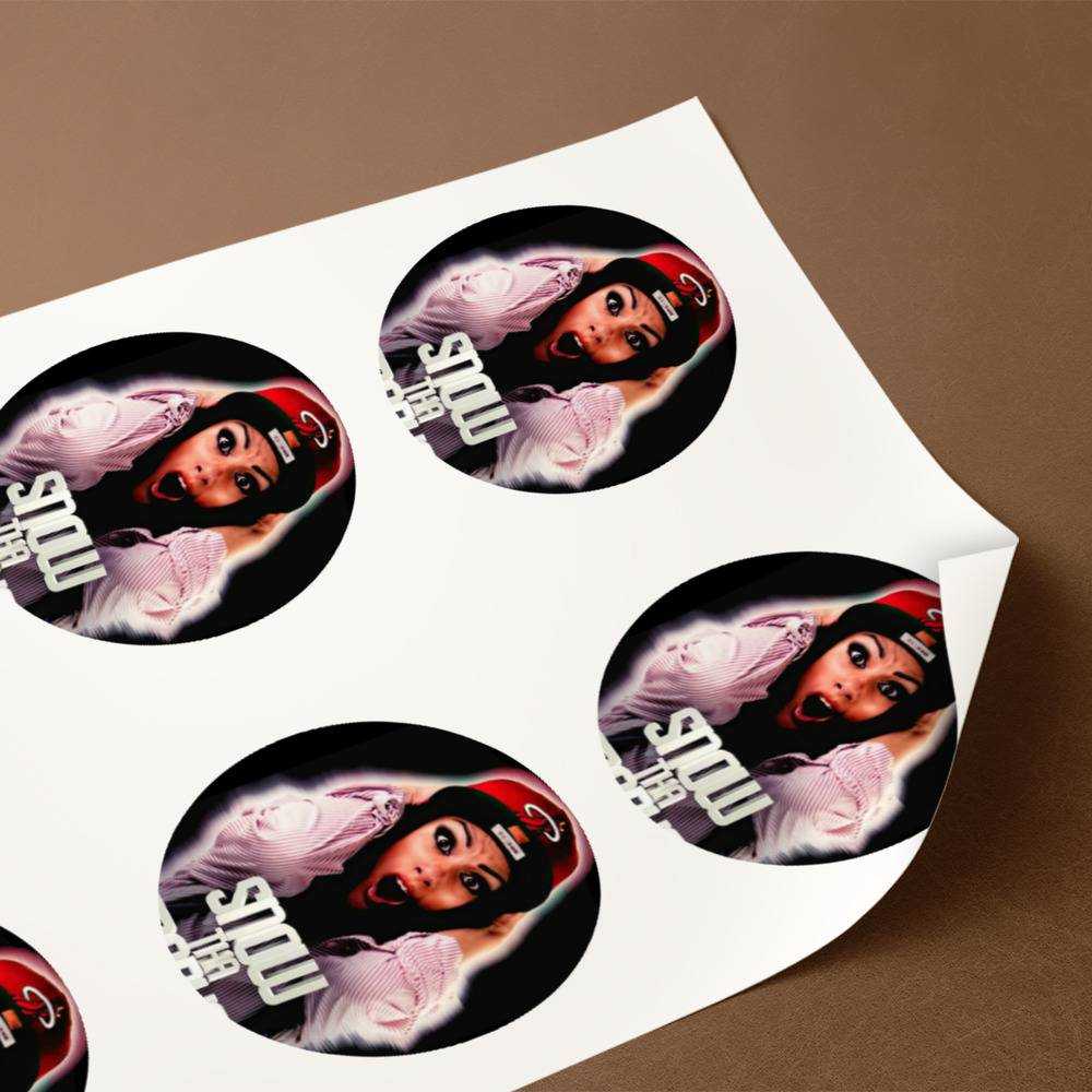 Snow Tha Product round stickers decorative stickers gift for fans Snow Photo