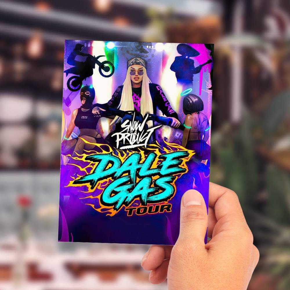 Snow Tha Product Greeting Card Classic Celebrity Greeting Card Dale Gas Tour by Snow Tha Product Greeting Card
