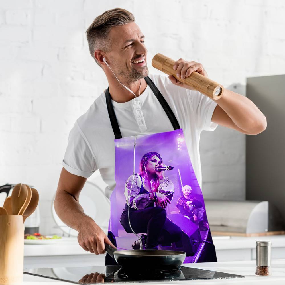 Real Cooks Wear Purple Purple Apron