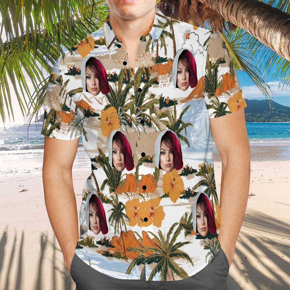 Snow Tha Product Hawaiian Shirt Custom Photo Hawaiian Shirt Beach Pattern Hawaiian Shirt