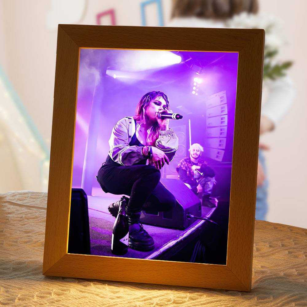 Snow Tha Product Lamp Classic Celebrity Night Light Snow Tha Product Show by Snow Tha Product Lamp with Wooden Frame