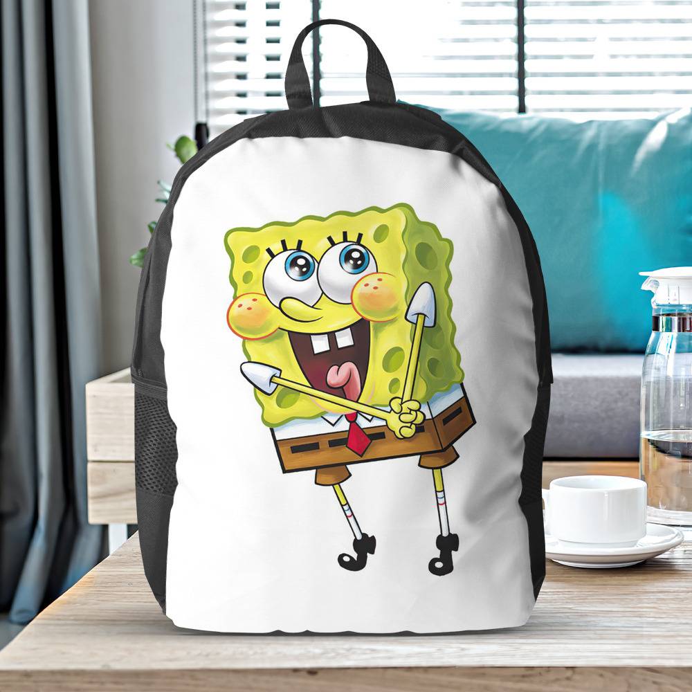 Spongebob Backpack with Lunch Box Mrs Puff Heat Insulated Lunchbox