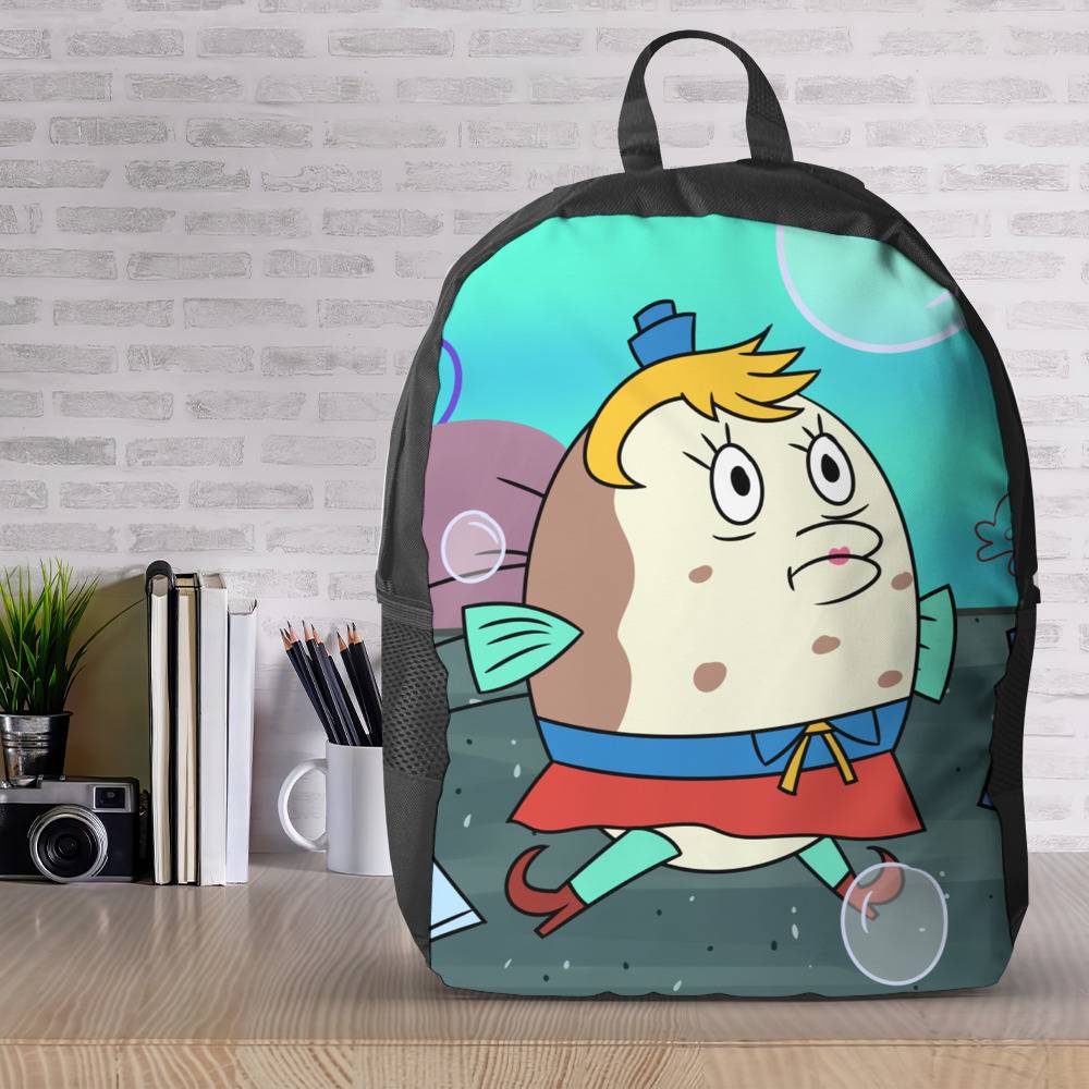 Spongebob Backpack with Lunch Box Mrs Puff Heat Insulated Lunchbox