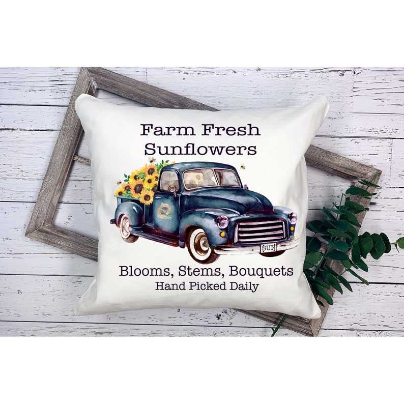 Fall Truck {Style 1} Pillow Cover.