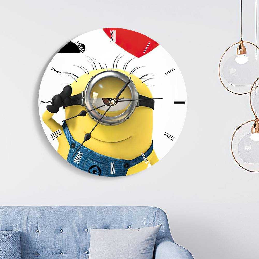 Buy Lazy DukeI Love Minion Minion Love White DiaL Design Printed 10 Wall  Clock Online at Low Prices in India 