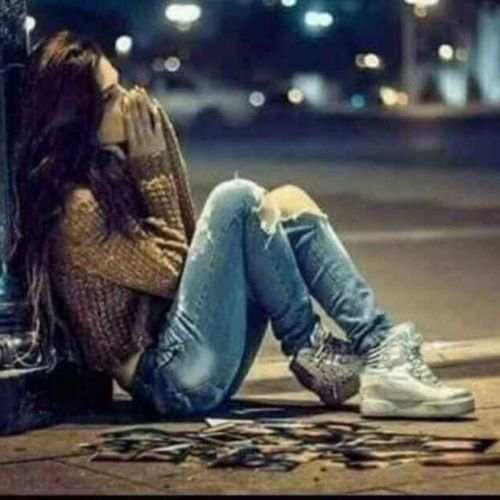 Sad Alone Girl Dp