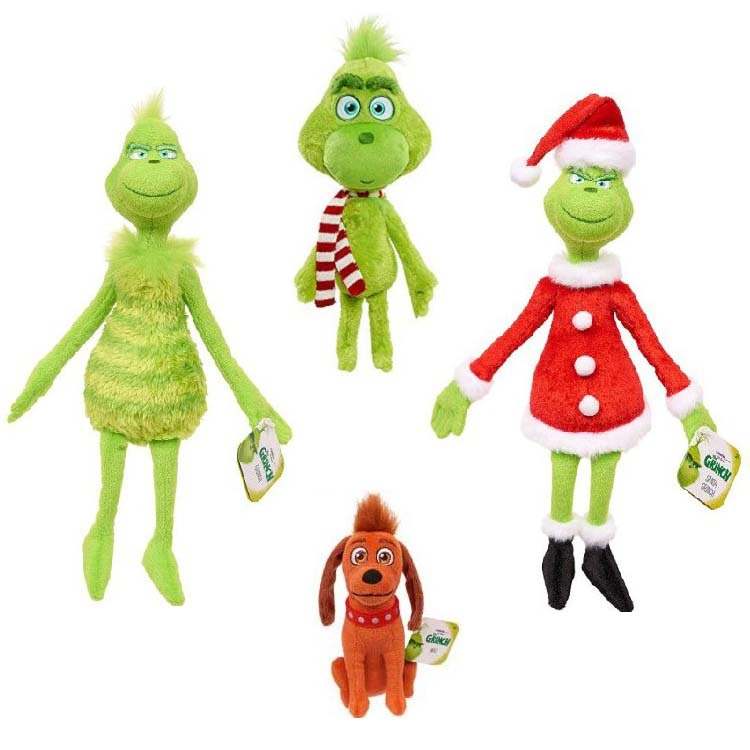 How the Grinch Stole Plush Toys Grinch Plush Max Dog Doll Soft Stuffed  Cartoon Animal Peluche for Kids Christmas Children's day Gifts 18to32cm