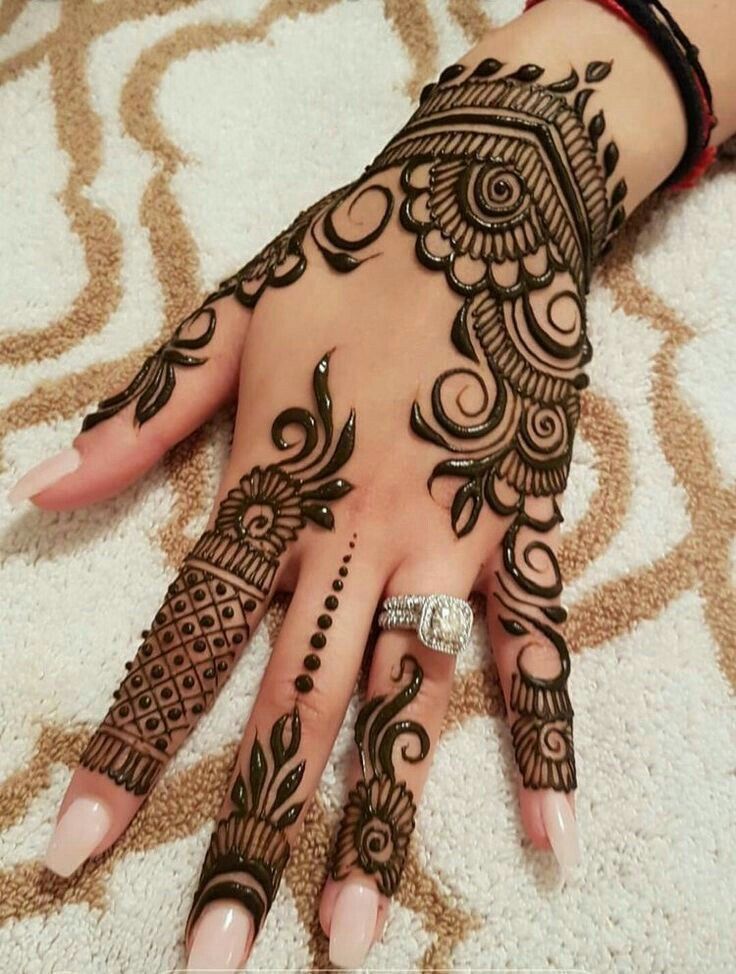 Mehndi Design Simple And Easy Full Hand 1