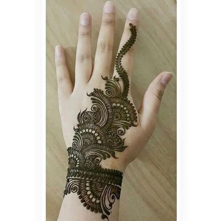 Mehndi Design Simple And Easy Full Hand 2