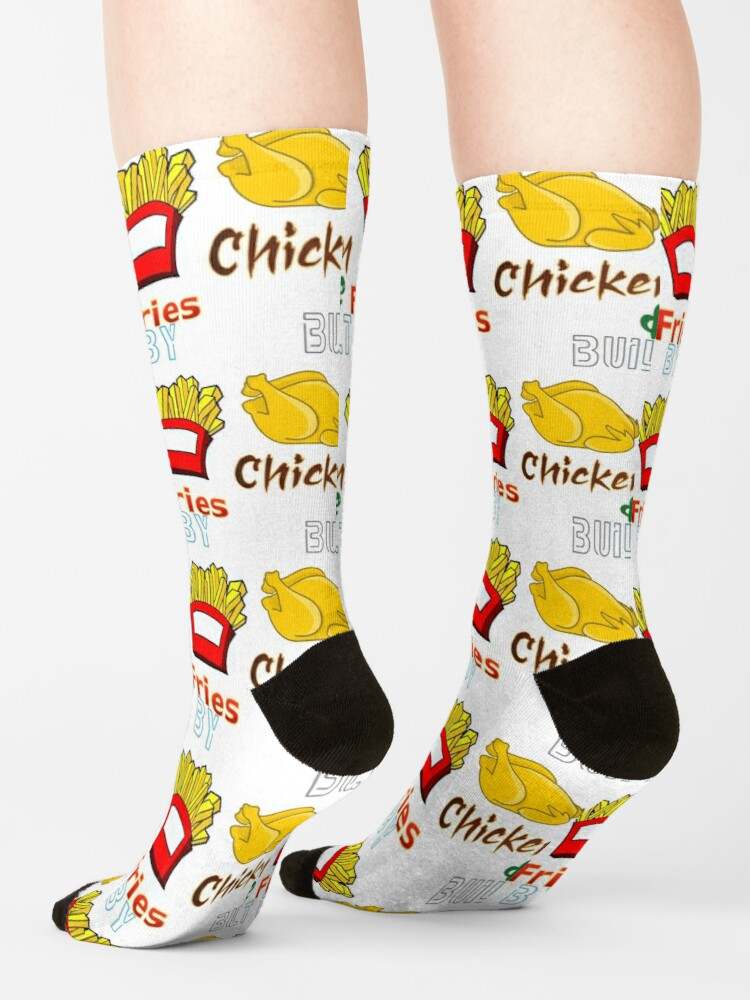 Crispy Fried Chicken Socks, Built By Chicken And Fries Socks