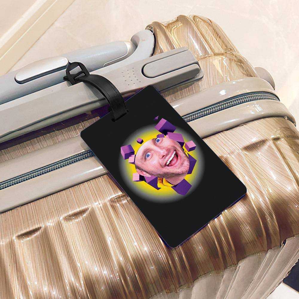 Face luggage tag sale