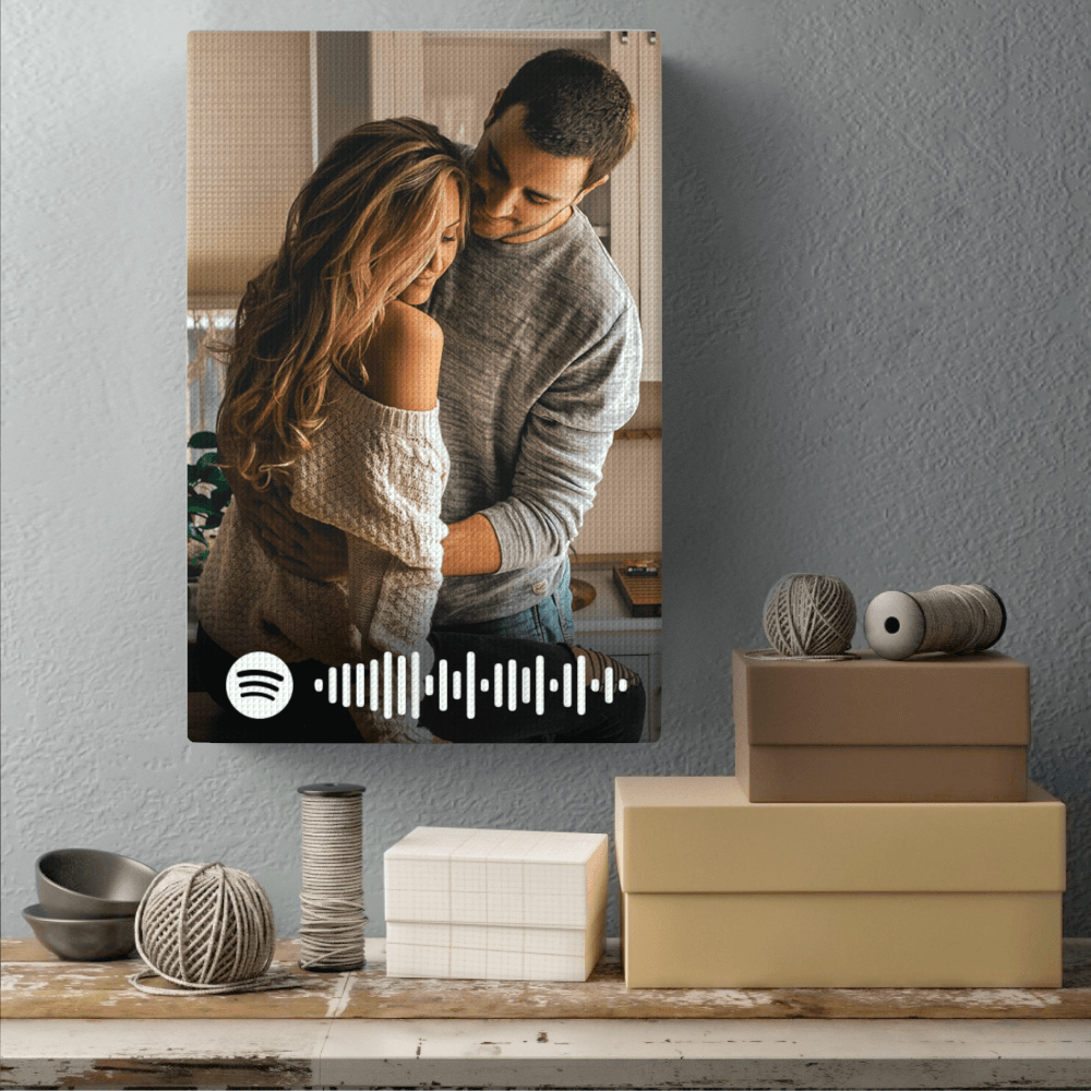 Spotify Music Code Painting Decoración de pared | My Spotifyglass ES