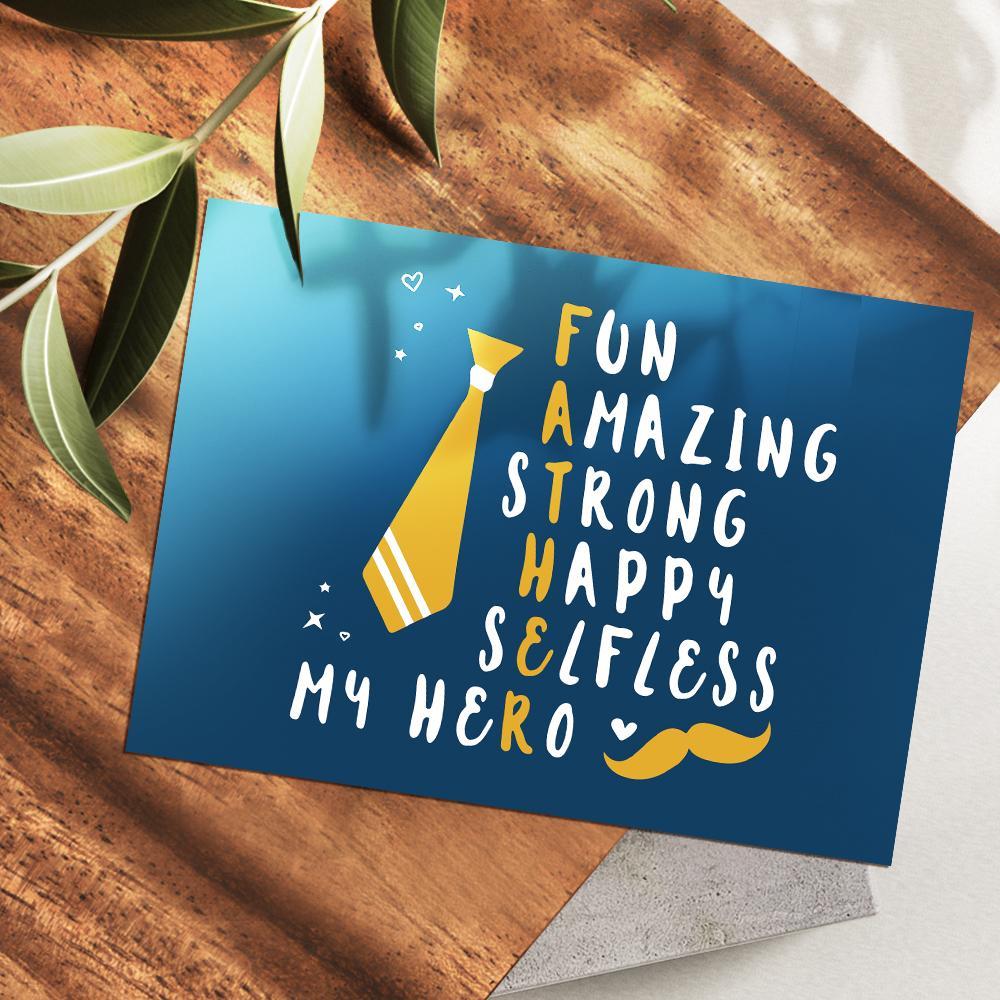 Father's Day Greeting Cards-My Hero