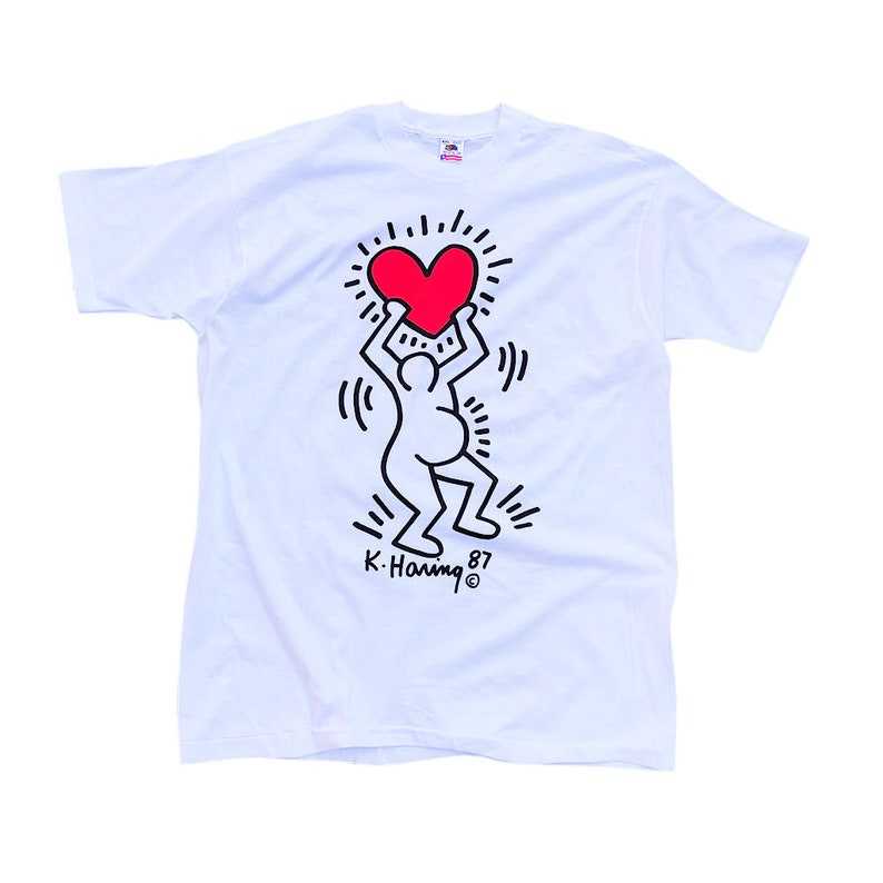ingeniør arve lejlighed Keith Haring Shirt, Vintage 80s Keith Haring Pregnant Women Tshirt |  keithharingshirt.com