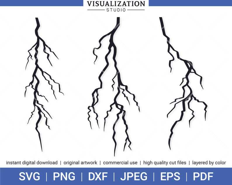 Lightning Bolt Svg, Lightning Strikes