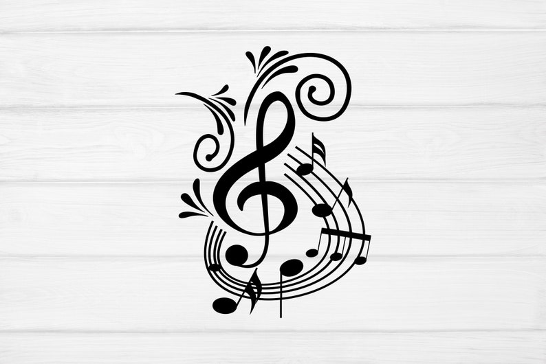 Fancy Music Notes Svg , Musician Svg Guitar Notes Svg | musicnotessvg.com
