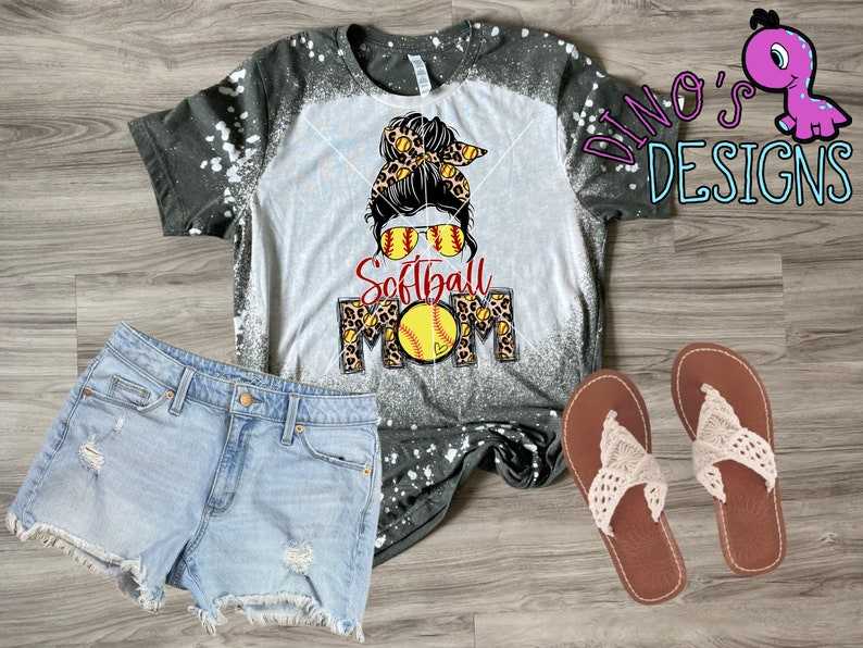 Softball Mom Bun PNG High Quality Perfect for your Design