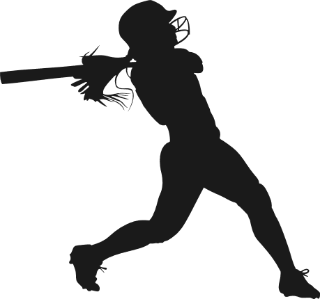 softball silhouette clip art