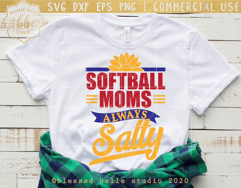 Softball Moms Always Salty Svg, Softball Mom Svg, Softball Mom Svg, Softball Mama Svg, Softball Svg, Eps, Png File, Silhouette, Cricut