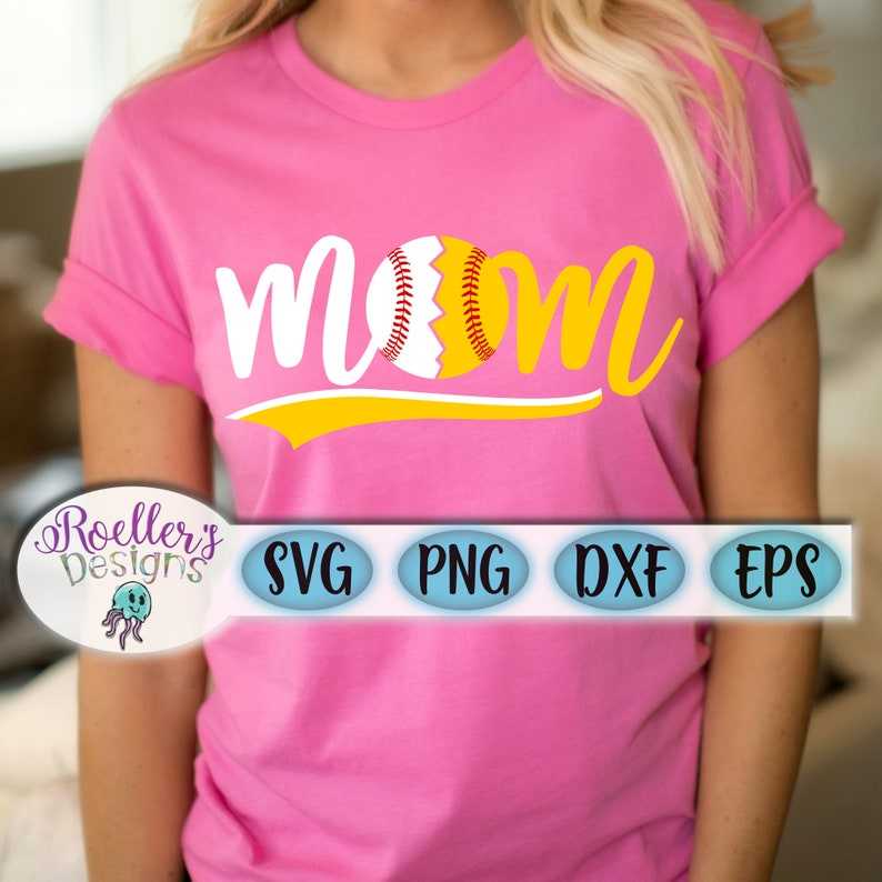 Softball Mom White And Yellow SVG, Softball Mom Svg, Baseball SVG, Softball Mom, Baseball Mom, Baseball Softball Mom, Cricut Cut File#3