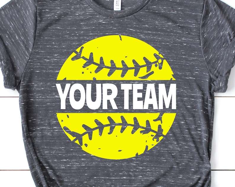 Softball Monogram Frame Svg, Softball Team Svg, Softball Svg, Grunge Distressed Svg, Softball Mom Shirt Svg Cut Files for Cricut, Png, Dxf#3