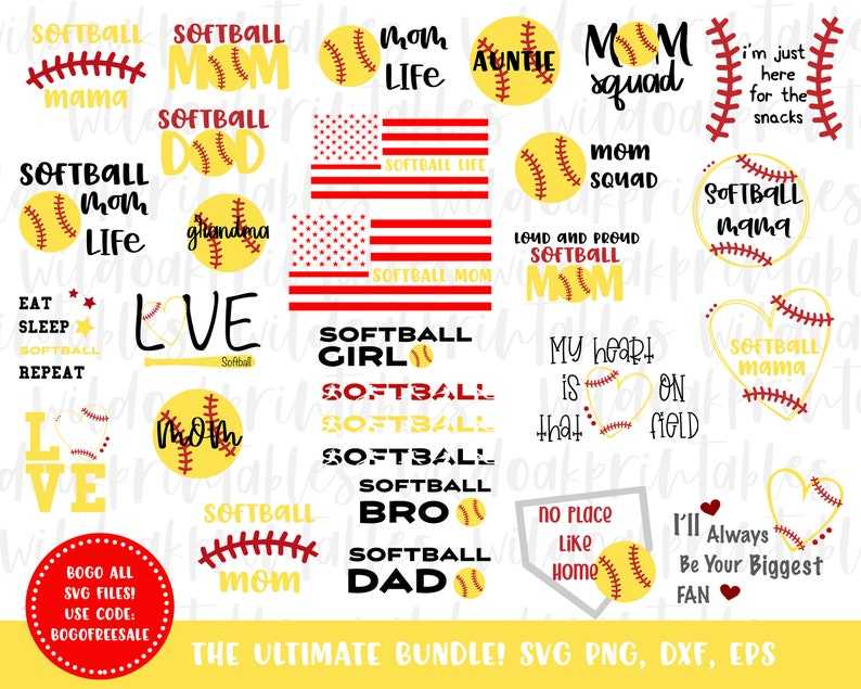 27 Softball Svg Bundle Creativity and Fun Digital Download 
