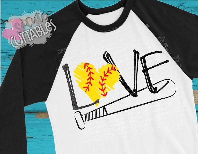 Softball Bats Svg Design, Softball Shirt Svg, Softball Mom SVG, Live Love Softball Svg, Softball Sister Svg#6