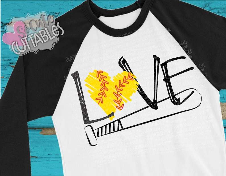 Softball Bats Svg Design, Softball Shirt Svg, Softball Mom SVG, Live Love Softball Svg, Softball Sister Svg#4