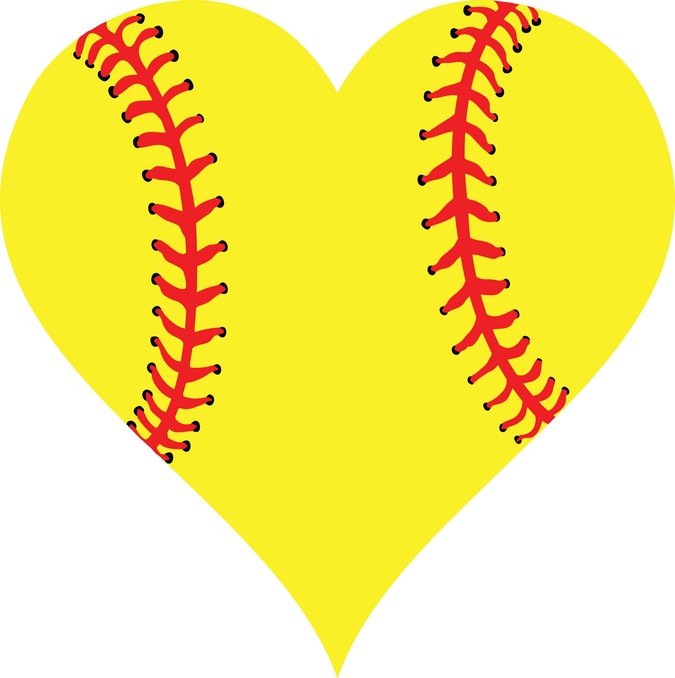 Heart Softball Digital Download SVG & PNG High Quality Perfect for your Design